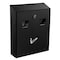 Alpine Industries Outdoor Wall-Mounted Cigarette Butt Disposal Receptacle with Removable Ashtray Bin in Black ALP490-01-BLK-MK - alternate 4